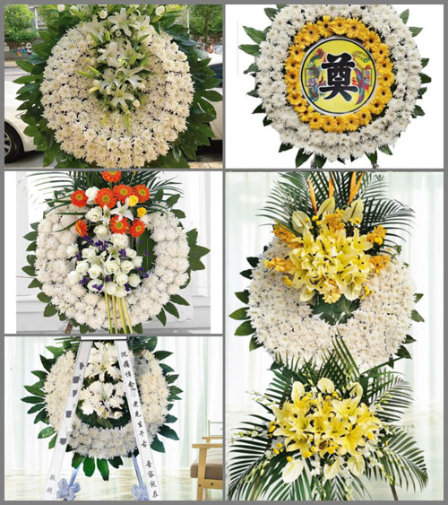 贵州遵义桐梓县九坝镇白盐井村花圈速递